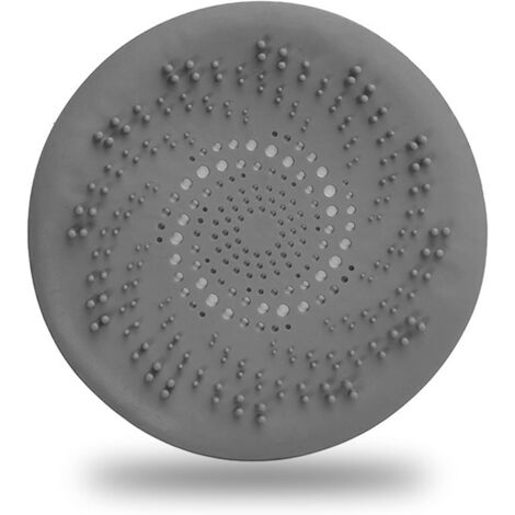 Shower Drain Covers, Silicone Hair Catcher, Silicone Bath Filter Tube Drain Hair Catcher Plug Filter with Suction Cup, for Kitchen and Bathroom Bathtub (Dark Grey)