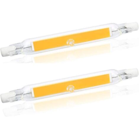 5W R7S 78MM J78 COB Filament LED Bulb, 500 lumens 360 degrees, 30W 48W 50W halogen equivalent, perfect for home, kitchen, room, balcony, office, etc. (2pcs, Warm White 2700K) [Energy Class A+]