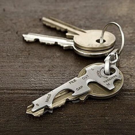 8-in-1 Multifunctional Keyring with Bottle Opener, Screwdriver and ...