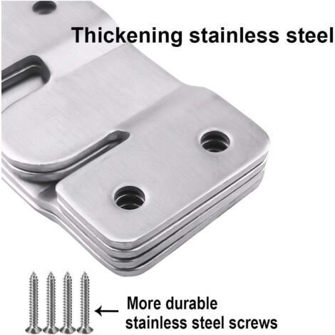 Pairs [12 pack] Concealed Mounting Brackets, Interlocking Hanging Loops ...
