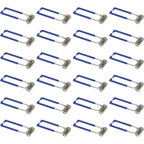 Pack of 24 spring-loaded fixing clips for GU10 MR16 recessed spotlights, 1.5 x 60 mm (1/5)