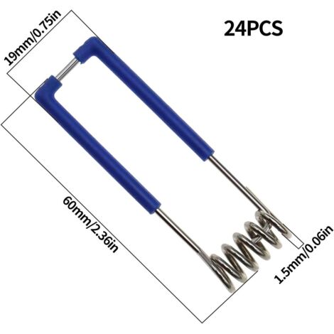 Pack of 24 spring-loaded fixing clips for GU10 MR16 recessed spotlights ...