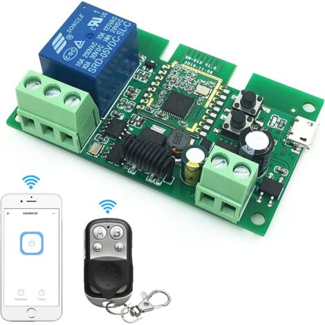 1-Channel 5-12V ZigBee Smart Relay Switch, Works with Ewelink, Tuya Smart Life, Philips Hue, SmartThings, Alexa and Google Home (ZigBee Hub Required)
