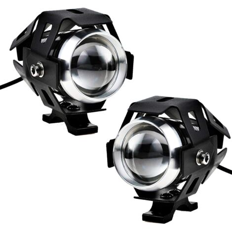 2pcs 125W Motorcycle Headlight Extra LED Fog Light Motorcycle Projector 1200LM U5 Waterproof Motorcycle Scooter 4 Wheels (1/5)
