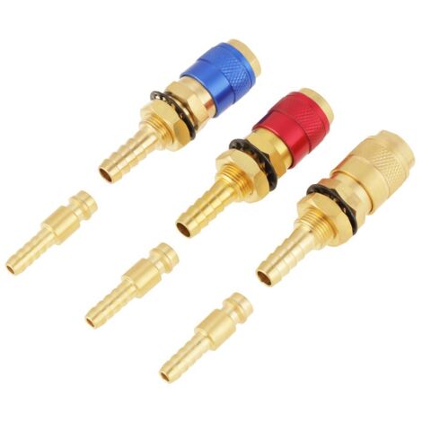 Quick Connect Fitting, 3pcs 8mm Water-Cooled Welding Connector Gas Adapter for TIG Welding Torch
