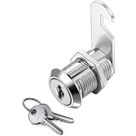 Cam Lock Cylinder, Cabinet Door Lock, Cam Lock Barrel for Mailbox Drawer, 30mm
