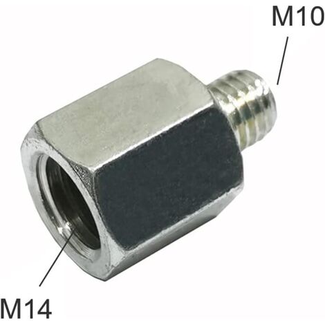M10 to M14 Angle Grinder Polisher Thread Drill Adapter Interface Converter Connector Power Tool Accessories Connecting Rod, M14 to M10, 1 Piece (1/5)