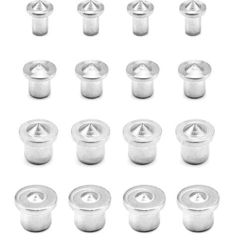 16PCS Wood Dowel Centering Tools, Stainless Steel Drill Guide Tool, 6/8/10/12 mm (1/5)