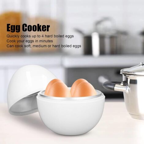Rapid Egg Cooker 6 Eggs Capacity Electric Stainless Steel, Soft, Medium ...