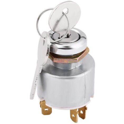 12V 3-Position ON/OFF Engine Start Key Ignition Switch with Universal Key