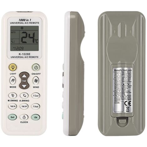 Universal Air Conditioner Remote Control for LG Gree Midea Toshiba Haier Daikin Hitachi Sharp Panasonic Samsung Sanyo Hisense Fujitsu Whirlpool and More than 1000 Brands Air Conditioning Controller, N (1/5)
