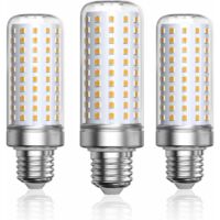 LED Bulb E27 Warm White 3000K, 1800LM, Equivalent to 200W Halogen Bulb, LED Mas Bulbs E27 for Living Room, Chandelier, Porch (Non-Dimmable, Pack of 3)