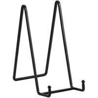 Easel Plate Holder Stand – Black Metal Plate Holder Decorative – Table Photo Frame Stand – Iron Display for Plaque Kitchen Book Postcard CD Art – 20.5 cm