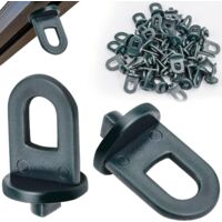 50 PCS Greenhouse Clips, Greenhouse Accessory, Climbing Plant Support Clips for Greenhouse Hanging Kit (Green)