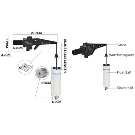 Wasserstands-Schwimmerventil DN25 – Automatisch, 1 Zoll, Für Wassertanks, Brunnen & Solaranlagen, Inkl. Filter Und Bogen