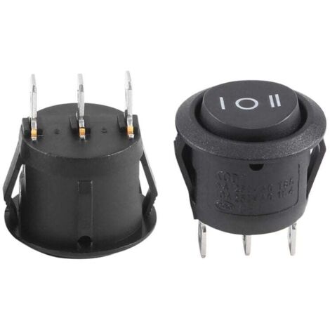 EIN/AUS/EIN ROCKER SCHALTER AC 250V/6A 125V/10A Ein/Aus/Ein-Aktion SPST