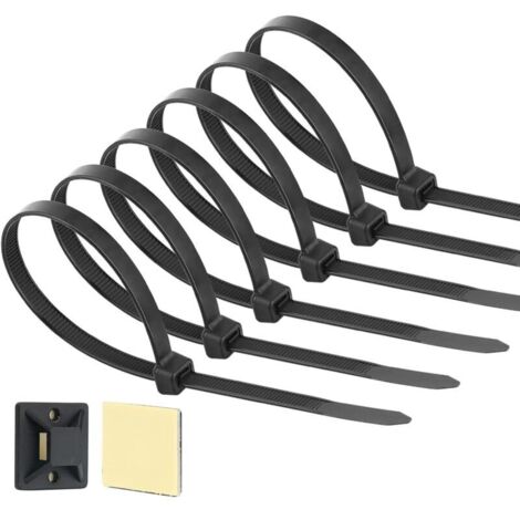 Serre-câbles Autobloquants - Lot De 100 En Nylon Résistant Aux UV | Pour Voiture, Maison Et Usage Industriel | Longueur 20 Cm