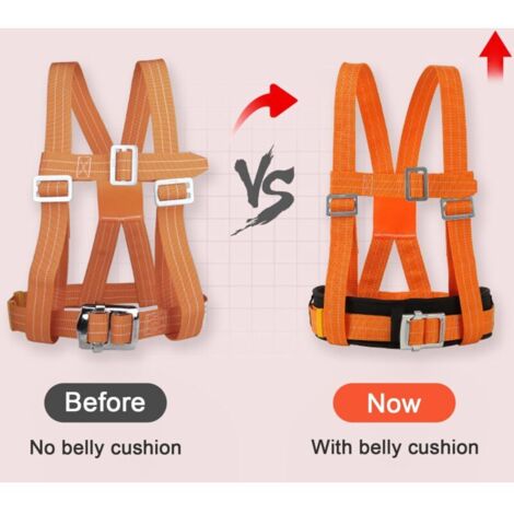 Générique Harnais De Sécurité Pour La Toiture, Harnais D'escalade,Half Body Rock Rock Aling Safety Harness | Épaississe De Sangles En Polyester Femmes Femmes Confortables