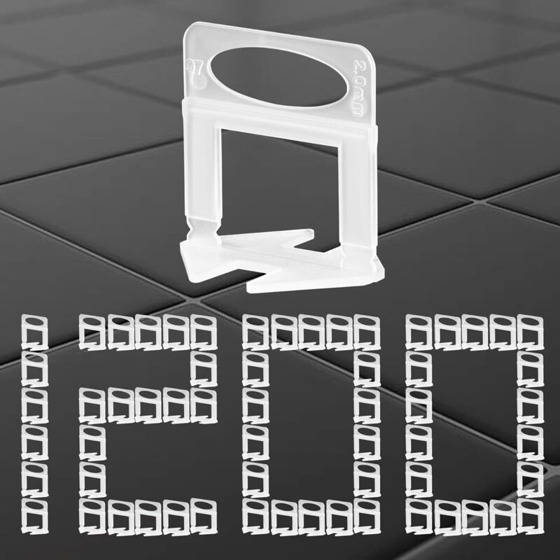 300 Pièces Réutilisables Kit Nivelleent Carrelage Niveleur Cale