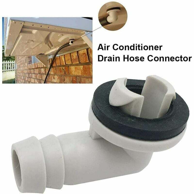 Raccord De Tuyau De Vidange Climatiseur 1.57" - Coude En Plastique Blanc Pour Unités Split Et Fenêtre | Remplacement Accessoire Évacuation Eau Condensation - 14