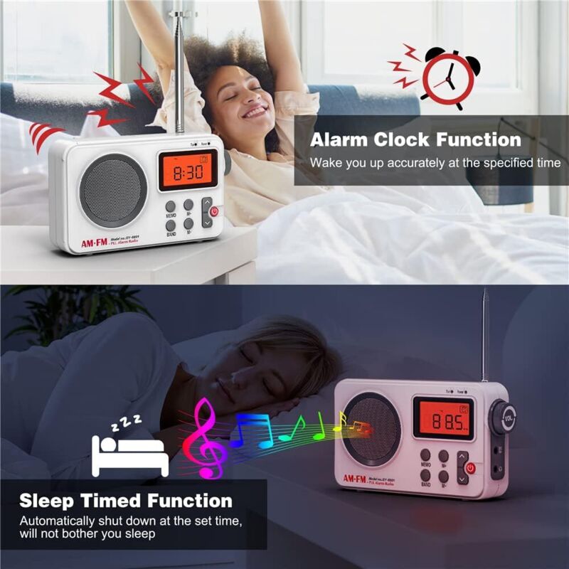 Radio Portable AM/FM/Ondes Courtes Rechargeable – Petite Radio De Survie, Kit Urgence Avec Très Bonne Réception