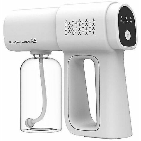 Créez un environnement sûr et hygiénique avec le Pistolet Désinfectant K5 Nano - Vapeur Pulvérisateur USB Rechargeable, l'accessoire indispensable pour une désinfection efficace à la maison et dans le (1/5)