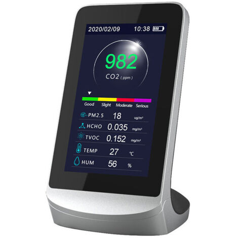 Détecteur multifonctionnel de la qualité de l'air CO2 poussière pm2,5 formaldéhyde TVOC (1/3)