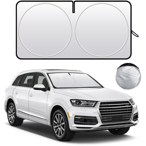 Pare-soleil pour pare-brise de voiture - Pare-soleil d'été pour voiture - Extension de pare-soleil pour pare-brise de voiture - Accessoires essentiels pour l'intérieur de la voiture - Taille L15080cm (1/4)
