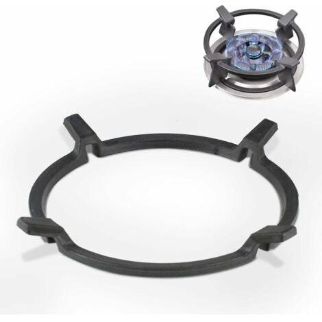 Rotationnel-Support de Poêle à Wok en Fonte Support de Wok Universel Adaptateur Wok Gaz pour Poêle en Fonte Antidérapant Noir, pour Brûleurs,Plaques à Gaz,Cuisinières (1/5)