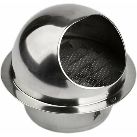 Grille aération VMC 150 mm en acier inoxydable 304 – Protection contre les nuisibles – Installation facile pour ventilation extérieure