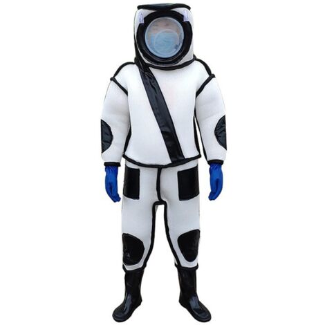 Combinaison d'apiculteur XL en coton 3D respirant – Protection intégrale anti-abeille – Tissu épais et flexible – Gants antidérapants inclus - AIR 3 D