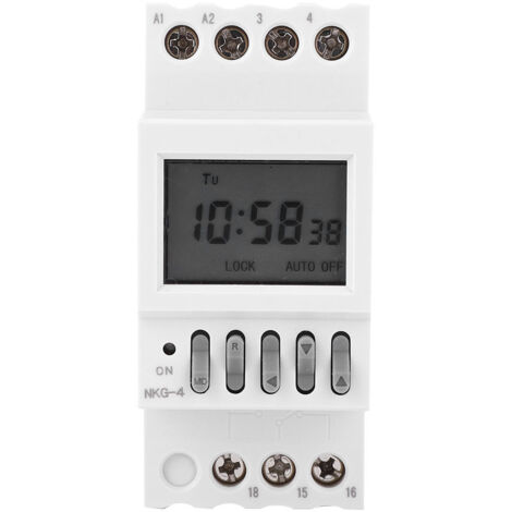 Nkg - 4 commutateur de temporisation Programmable Din interrupteur de commande de temporisation de voie AC220V 3A (1/5)