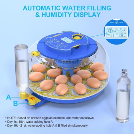 Couveuse Manuelle Avec Oeuf Couveuse Automatique 26 œufs Avec écran Tactile - Rotation Auto, Contrôle Température Et Humidité Pour Poules, Cailles Et Canards éclosion œufs Automatique