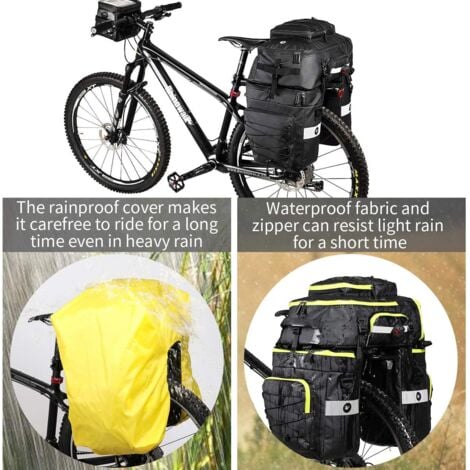 75L Sacoche Vélo Porte-Bagage Arrière, Sac de Cadre Velo en