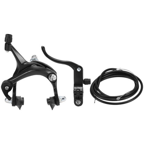 Kit de frein de vélo Fixie avant/arrière – Etrier de frein en alliage – Câble de frein 61 pouces – Compatible vélos de route (1/5)