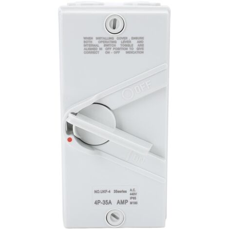 Interrupteur de Déconnexion du Moteur Ci-joint, 3ph 4P AC 440V 35A AC Disconnect Switch Isolement Interrupteur, IP65 IP65 Disconnect Box Box de D'alimentation pour Bateau (1/5)