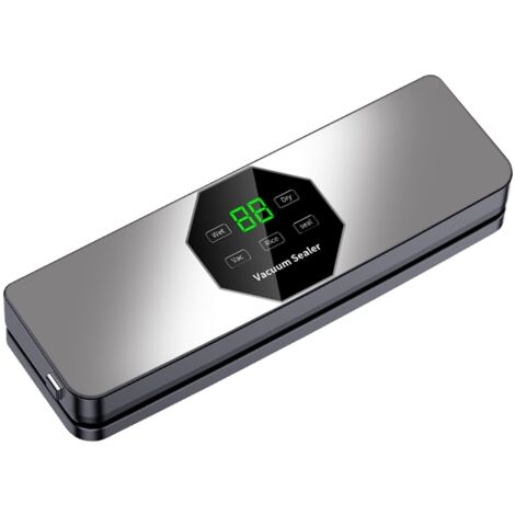 Machine d'étanchéité sous vide Sceller Automatique complète avec stérilisation UV Affichage numérique de base détachable Strong Power Aliments Gris UE (1/5)