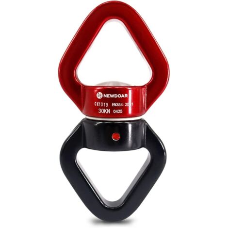 Dispositif pivotant à micro-rotateur 30KN – Alliage aluminium/magnésium – Rotation 360° sans torsion – Pour danse aérienne et escalade