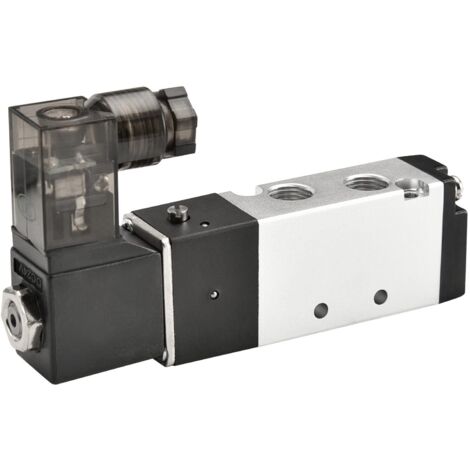 Électrovanne pneumatique actionnée par solénoïde 4V110-06 24VDC 3W PT1/8 5 voies 2 positions CE (1/2)