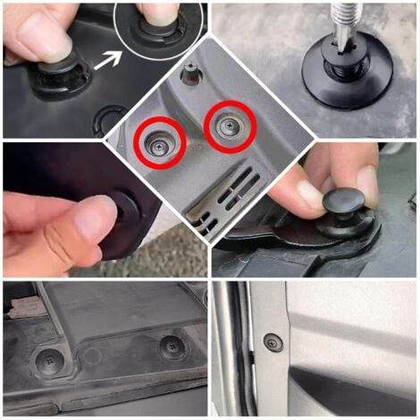 8pcs Clips De Corps RC Plié Élastique Broches R Pour 1/8 1/10 1/12 RC Voiture Secure Shell Pin & Support De Montage Set Pince De Corps Courbée Modèle RC Accessoires, Noir