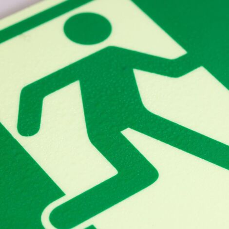 8 PCS Panneau Issue De Secours Quatre Directions Plaque De Issue Der