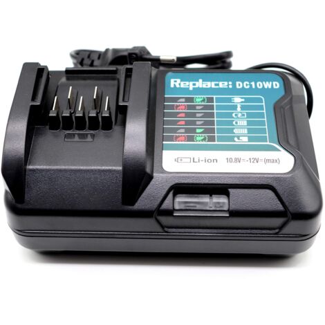 Applicable Chargeur DC10WD DC10SB DC10WC 12V 10.8V, Compatible avec Makita Batterie 12V BL1021B BL1041B BL1015 BL1016 197396-9 BL1040B BL1040 197406-2 (1/5)