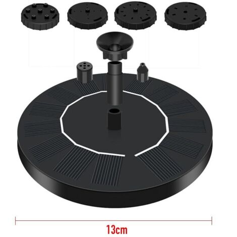 Pompe à Eau Solaire Irishom 7W Avec Batterie 3000mAh - Kit 17 Buses, Fontaine 400L/h