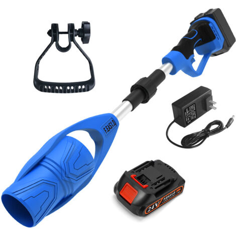 Souffleur de Feuilles sans Fil 21 V, Souffleur à Batterie avec 3 Ah Batteries, 150MPH, 520CFM, Souffleur Jardin Pliable pour Entretien pelouse, enlèvement Feuilles/Neige (Bleu-1Piles) (1/5)
