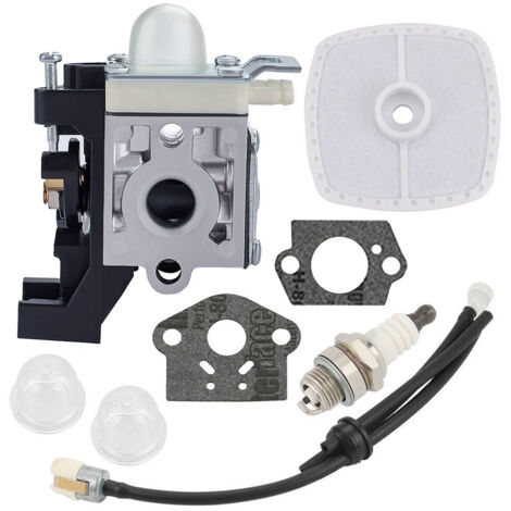 Carburateur pour Echo SRM225 GT225 GT225i PE225 PAS225 SHC225 PPF225 SRM225i GT225L PPF235ES SHC225S Tondeuse Premium Weed Eater Edger Carb avec kit de mise au point Ampoule d'amorçage Bougie d'alluma (1/4)