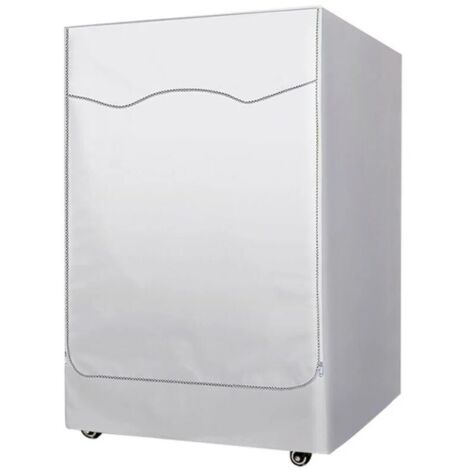 Housse imperméable pour machine à laver – Toile de parapluie résistante au soleil et à la poussière – Compatible laveuses et sécheuses à chargement frontal – Dimensions 58-65 cm x 60 cm x 85 cm