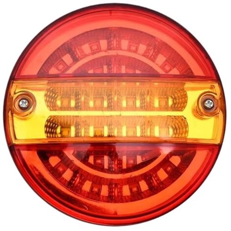 Applicable Feux arrière Clignotant De Frein Arrière, pour Camping-Car, pour Remorque, pour Caravane, pour Van, pour Camion, pour Tracteur, pour ATV Feu arrière(Red Yellow)