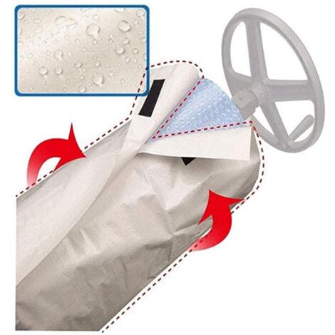 Couverture Solaire Housse Protection, Enrouleur Couverture-écran Solaire Anti-Vent/Pluie/Poussière/UV, pour La Bobine Piscine Peut Prolonger La Durée Vie La Couverture