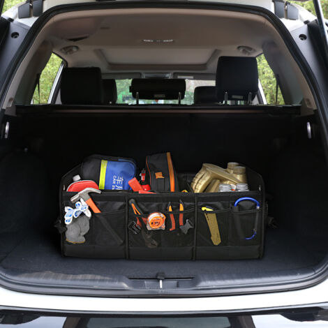 Organisateur De Coffre De Voiture – Sac Pliable 60x35x30cm, étanche, Antidérapant, Avec Sangles Réglables