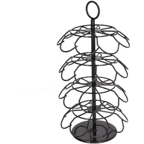 Applicable Supports de Dosettes de Café Carrousel, Fer 36 Dosettes de Stockage 360 degrés Rotatif Support de Dosettes de Café Support Organisateur de Stockage pour (1/5)